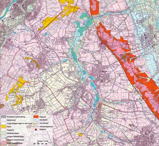 Geologische Karte Hinsbeck