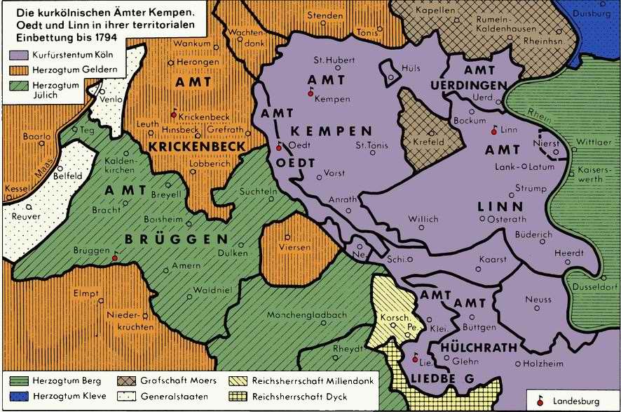 Amt Oedt  Kempen Linn