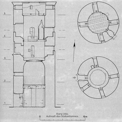 Burg Uda Aufmass SO-Turm