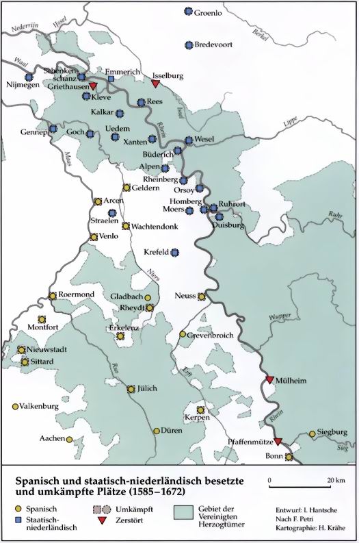 80 jähriger Krieg umkämpfte Plätze